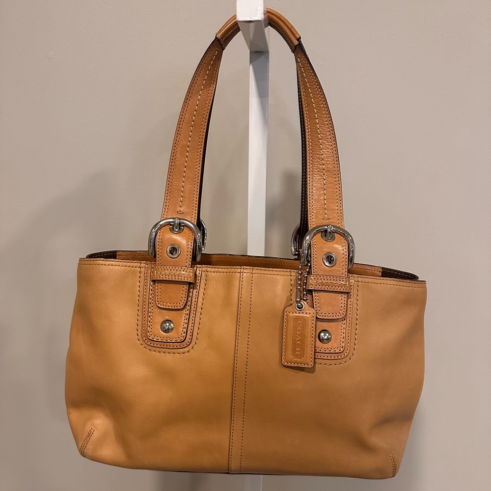 Coach soho leather tote bag